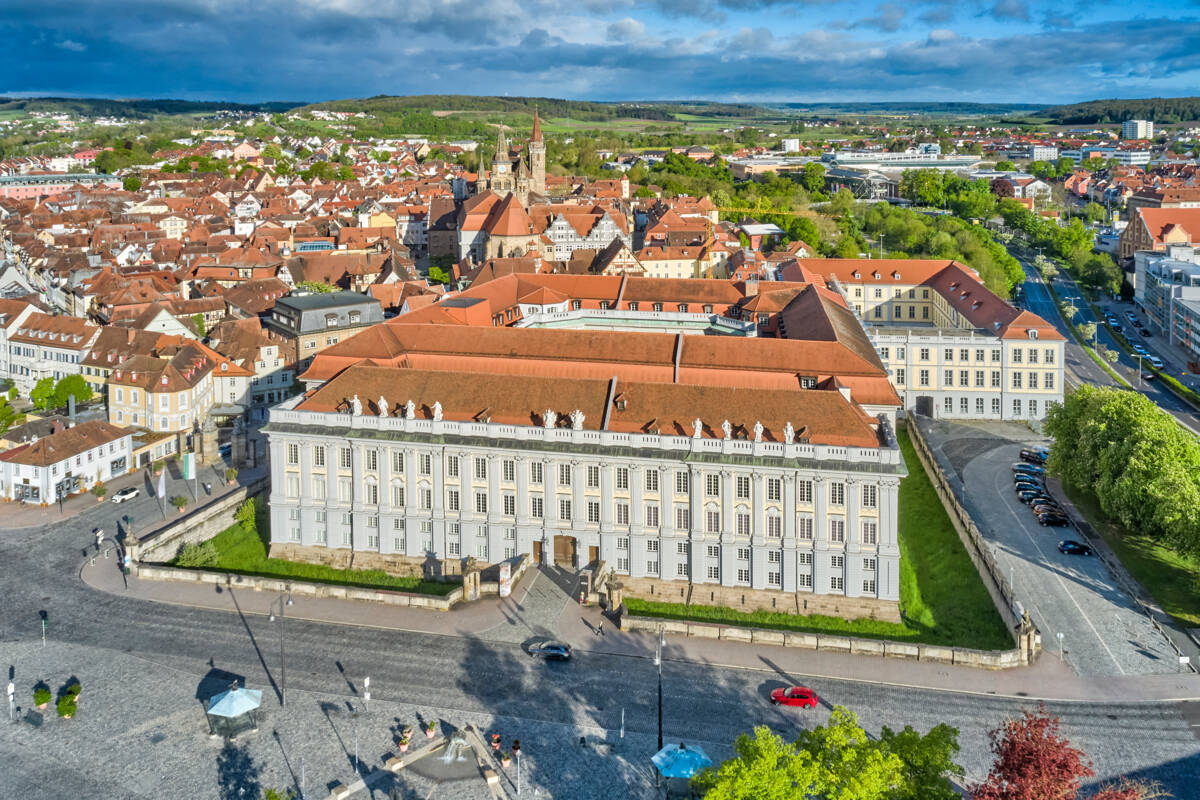 Ansbach Residenz von oben